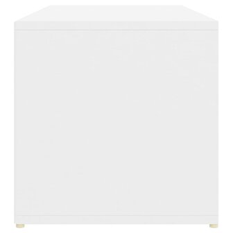 Schoenenopbergbank 105x35x35 cm bewerkt hout wit 5
