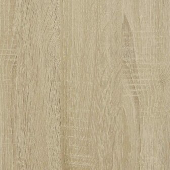 Schoenenbank 80x40x53,5 cm bewerkt hout en metaal sonoma eiken 9