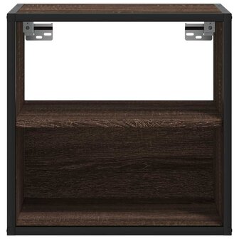 Nachtkastje wandgemonteerd 40x31x39,5 cm bruin eikenkleurig 5