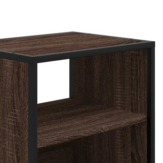 Nachtkastje wandgemonteerd 40x31x39,5 cm bruin eikenkleurig 9