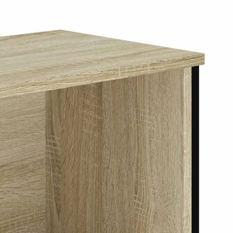 Boekenkast 80x31x74,5 cm bewerkt hout sonoma eikenkleurig 7
