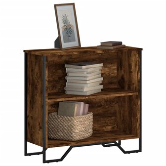 Boekenkast 80x31x74,5 cm bewerkt hout gerookt eikenkleurig 1