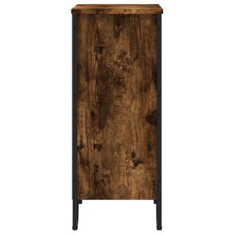 Boekenkast 80x31x74,5 cm bewerkt hout gerookt eikenkleurig 5
