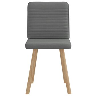 Eetkamerstoelen 2 st stof donkergrijs 3