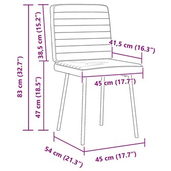 Eetkamerstoelen 2 st fluweel lichtgrijs 9