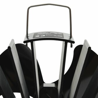 Kachelventilator met 3 vinnen zwart 5