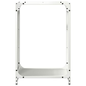Brandhoutrek 44x28x65 cm koudgewalst staal wit 5