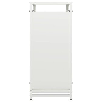 Brandhoutrek 60x28x65 cm koudgewalst staal wit 6