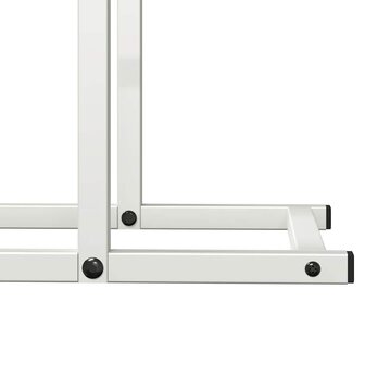 Brandhoutrek 50x25x60 cm koudgewalst staal wit 8