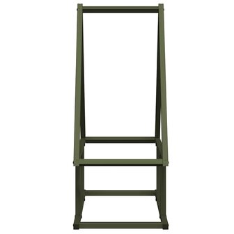 Brandhoutrek 50x25x60 cm koudgewalst staal olijfgroen 6