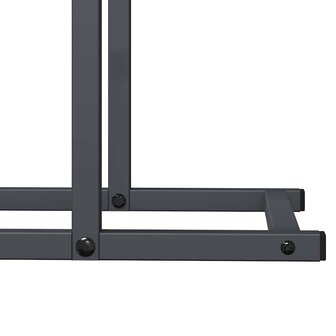 Brandhoutrek 80x25x90 cm koudgewalst staal antracietkleurig 8