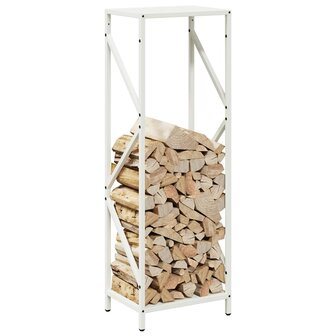 Brandhoutrek 34x25x100 cm koudgewalst staal wit 4