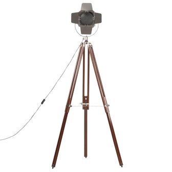 Vloerlamp driepoot 180 cm massief mangohout       6