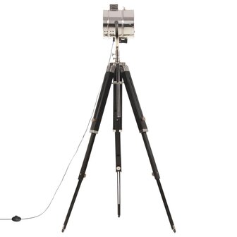 Vloerlamp driepoot 165 cm massief mangohout      5