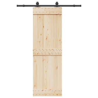 Doos met onderdelen voor schuifdeur 152,5 cm staal zwart 1