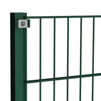 Schuttingpaneel met palen 8,5x1,2 m ijzer groen 4