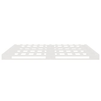 Palletbed massief grenenhout wit 140x200 cm 6