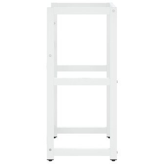 Wastafelframe 40x38x83 cm ijzer wit 4