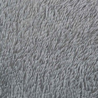Hoogpolig vloerkleed NAVARRA 160x160 cm polyester lichtgrijs 9