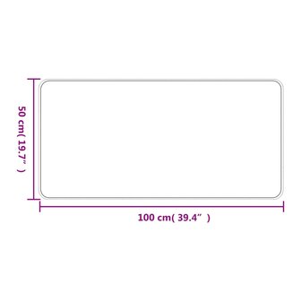 Tapijtloper 50x100 cm sisal-look zilverkleurig 6