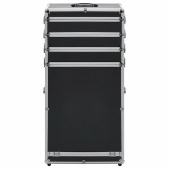 Make-up trolley aluminium zwart 2