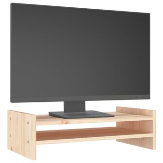 Monitorstandaard 50x27x15 cm massief grenenhout 4