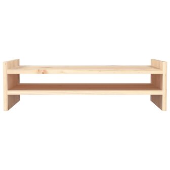 Monitorstandaard 50x27x15 cm massief grenenhout 5
