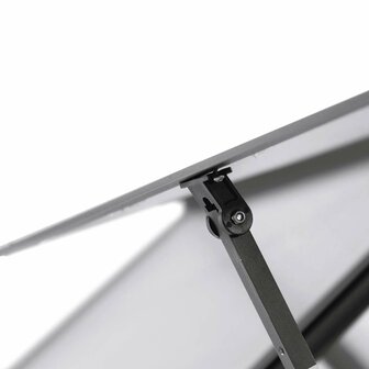 Tuinkas met basisframe 169x58x195 cm aluminium antracietkleurig 8