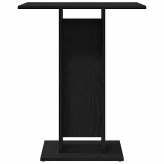 Bistrotafel Zwart Eiken 60x60x75 cm Bewerkt Hout 5
