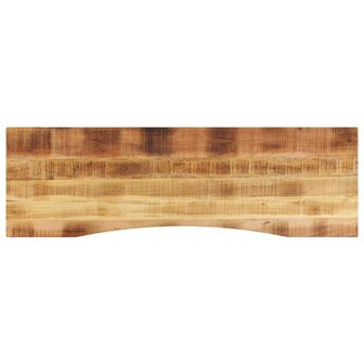 Bureaublad met ronding 160x50x2,5 cm massief ruw mangohout 1