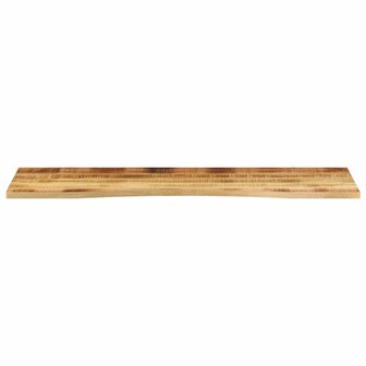 Bureaublad met ronding 160x50x2,5 cm massief ruw mangohout 3