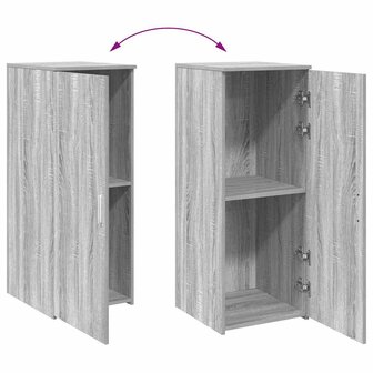 Opbergkast 40x45x103,5 cm bewerkt hout grijs sonoma eikenkleur 8