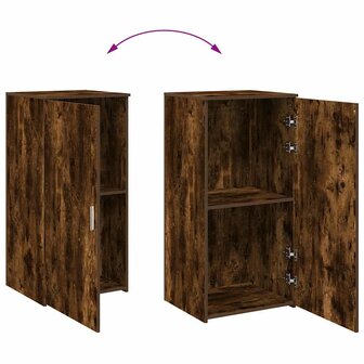 Opbergkast 50x45x103,5 cm bewerkt hout gerookt eikenkleur 7