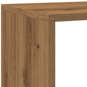 Kamerscherm / boekenkast 143,5x29x143,5 cm hout artisanaal eik 9
