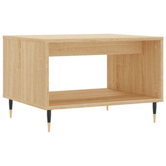 Salontafel 60x50x40 cm bewerkt hout sonoma eikenkleurig 2