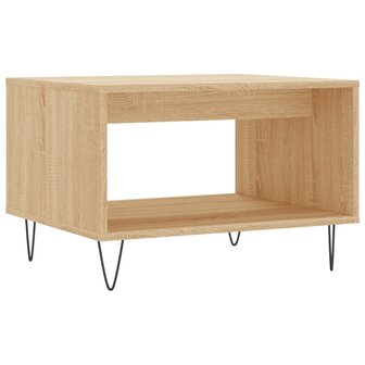 Salontafel 60x50x40 cm bewerkt hout sonoma eikenkleurig 2