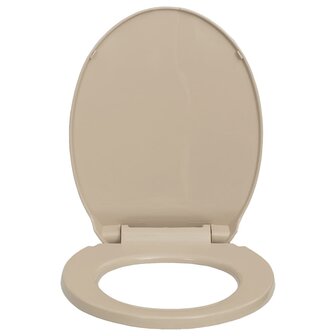 Toiletbril soft-close ovaal beige 3