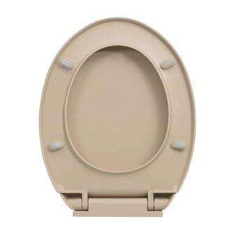 Toiletbril soft-close ovaal beige 6