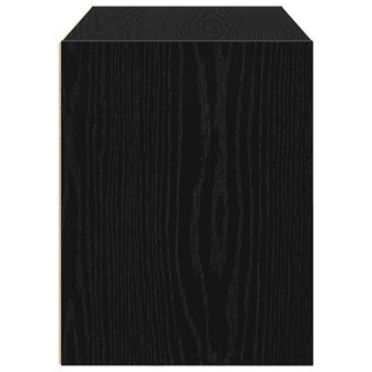 Kast met 2 lades 60x31x40 cm bewerkt hout zwart eikenkleurig 6