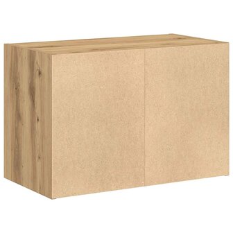 Kast met 2 lades 60x31x40 cm bewerkt hout artisanaal eikenkleur 7