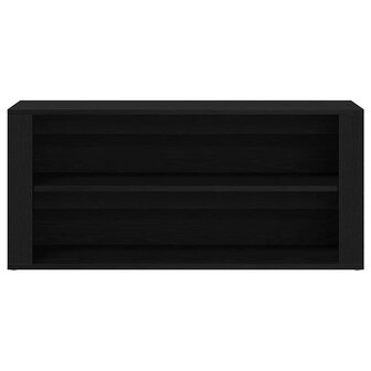Schoenenbank 100x35x45 cm bewerkt hout zwart eikenkleurig 5