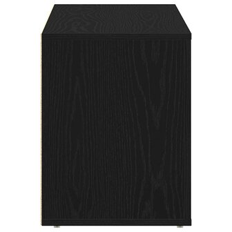 Schoenenbank 100x35x45 cm bewerkt hout zwart eikenkleurig 6