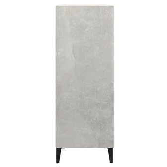 Dressoir 69,5x32,5x90 cm bewerkt hout betongrijs 4