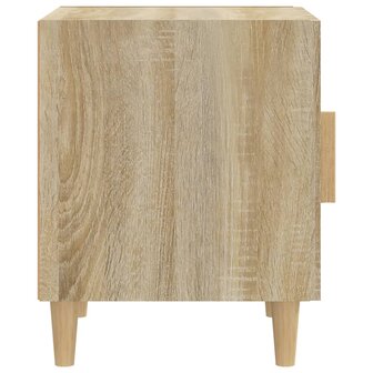 Nachtkastje bewerkt hout sonoma eikenkleurig 4