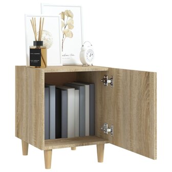 Nachtkastje bewerkt hout sonoma eikenkleurig 8