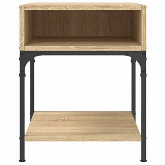 Nachtkastje 40x41x50 cm bewerkt hout sonoma eikenkleurig 4