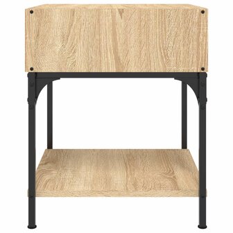 Nachtkastje 40x41x50 cm bewerkt hout sonoma eikenkleurig 5