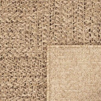 Vloerkleed ZIZUR beige binnen en buiten 60x110 cm jute look 6
