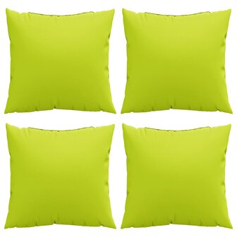 Bankkussens 4 stuks Felgroen 50x50 cm Stof 4