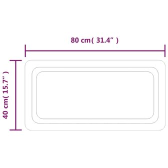 Badkamerspiegel LED 40x80 cm 5